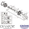 Grohe 24057AL1 Mixer Spare Tech Diagram