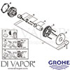 Grohe 24057DL1 Mixer Spare Tech Diagram