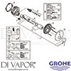 Grohe 24058A01 Mixer Spare Tech Diagram