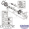 Grohe 24058GL1 Mixer Spare Diagram
