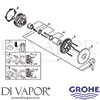 Grohe 24063DC1 Mixer Spare Tech Diagram