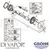 Grohe 24064DC1 Mixer Spare Tech Diagram