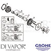 Grohe 24065AL3 Mixer Spare Tech Diagram