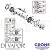Grohe 24066AL3 Mixer Spare Tech Diagram