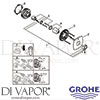 Grohe 24067000 Mixer Spare Tech Diagram