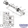 Grohe 24067DA0 Mixer Spare Tech Diagram