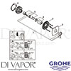 Grohe 24067GL0 Mixer Spare Tech Diagram