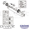 Grohe 24068IG0 Mixer Spare Tech Diagram