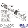 Grohe 24092DA1 Mixer Spare Diagram