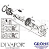 Grohe 24092GL1 Mixer Spare Diagram