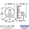 Grohe 24095DC1 Mixer Spare Diagram
