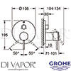 Grohe 24096DC3 Mixer Spare Diagram