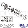 Grohe 24107EN0 Mixer Spare Tech Diagram