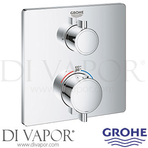 Grohe 24110000 Grohtherm Thermostatic Mixer for 1 Outlet with Shut Off Valve Spare Parts