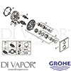 Grohe 24111EN0 Mixer Spare Tech Diagram