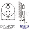 Grohe 24135DA3 Mixer Spare Tech Diagram