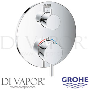 Grohe 24138003 Atrio Thermostatic Bath Tub Mixer 2 Outlets w/ Integrated Shut Off/Diverter Valve Spare Parts