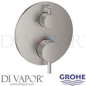 Grohe 24138DC3 Atrio Thermostatic Bath Tub Mixer 2 Outlets w/ Integrated Shut Off/Diverter Valve Spare Parts