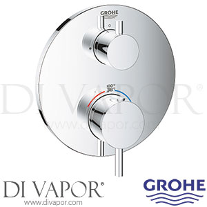 Grohe 24150003 Atrio Thermostatic Mixer For 1 Outlet with Shut Off Valve Shower Spare Parts