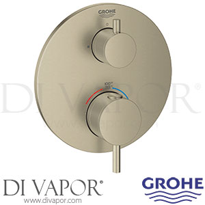 Grohe 24150EN3 Atrio Thermostatic Mixer For 1 Outlet with Shut Off Valve Shower Spare Parts