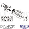 Grohe 24150EN3 Mixer Spare Tech Diagram