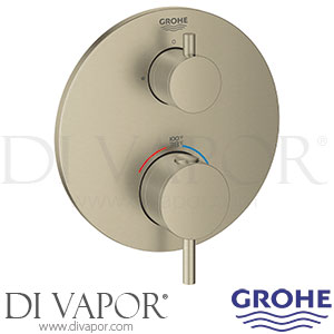Grohe Atrio Thermostatic Mixer 2 Outlets w/ Integrated Shut Off/Diverter Valve - 01/19 - Spare Parts 24151EN3 GEN1