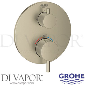 Grohe 24151EN3 Atrio Thermostatic Mixer for 2 Outlets w/ Integrated Shut Off/Diverter Valve Shower Spare Parts