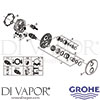 Grohe 24151EN3 Mixer Spare Tech Diagram