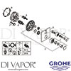 Grohe 24153000 Mixer Spare Tech Diagram