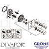 Grohe 24154000 Mixer Spare Tech Diagram