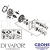 Grohe 24155000 Mixer Spare Tech Diagram
