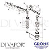 Grohe 24403000 Mixer Spare Tech Diagram
