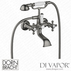 Dornbracht Madison Bath Mixer for Wall Mounting with Hand Shower Set - Brushed Dark Platinum 25 023 360-99 Spare Parts