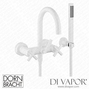 Dornbracht Tara Bath Mixer for Wall Mounting with Hand Shower Set - Matte White 25 133 892-10 Spare Parts
