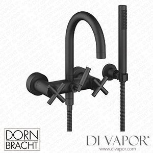 Dornbracht Tara Bath Mixer for Wall Mounting with Hand Shower Set - Matte Black 25 133 892-33 Spare Parts
