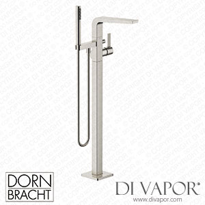 Dornbracht Cl.1 Single-Lever Bath Mixer with Stand Pipe for Free-Standing Assembly with Hand Shower Set - Brushed Platinum 25 863 705-06 Spare Parts