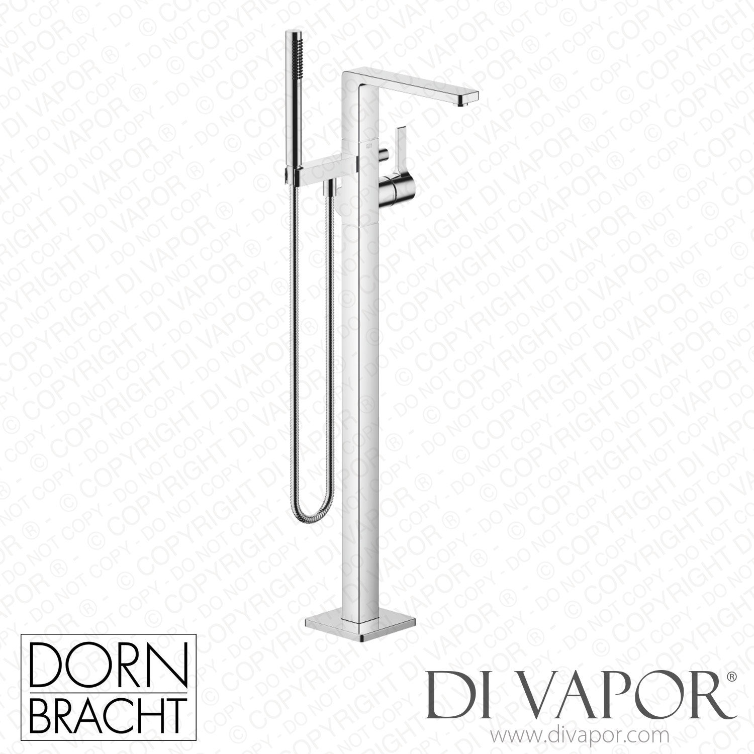 Dornbracht Single Lever Tub Mixer with Stand Pipe for Freestanding