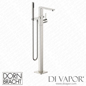 Dornbracht Lulu Single-Lever Bath Mixer with Stand Pipe for Free-Standing Assembly with Hand Shower Set - Brushed Platinum 25 863 710-06 Spare Parts