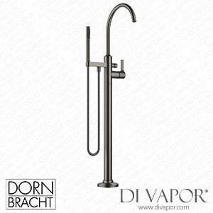 Dornbracht Vaia Single-Lever Bath Mixer with Stand Pipe for Free-Standing Assembly with Hand Shower Set - Brushed Dark Platinum 25 863 809-99 Spare Parts