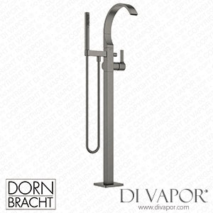 Dornbracht Cyo Single-Lever Bath Mixer with Stand Pipe for Free-Standing Assembly with Hand Shower Set - Brushed Dark Platinum 25 863 811-99 Spare Parts