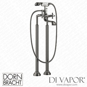 Dornbracht Madison Two-Hole Bath Mixer for Free-Standing Assembly with Hand Shower Set - Brushed Dark Platinum 25 943 360-99 Spare Parts
