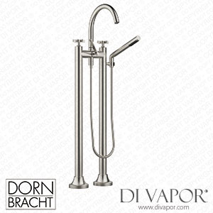 Dornbracht Vaia Two-Hole Bath Mixer for Free-Standing Assembly with Hand Shower Set - Brushed Platinum 25 943 809-06 Spare Parts