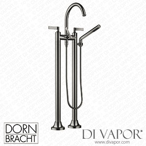 Dornbracht Vaia Two-Hole Bath Mixer for Free-Standing Assembly with Hand Shower Set - Platinum 25 943 819-08 Spare Parts