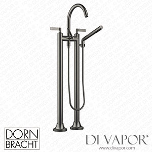 Dornbracht Vaia Two-Hole Bath Mixer for Free-Standing Assembly with Hand Shower Set - Brushed Dark Platinum 25 943 819-99 Spare Parts