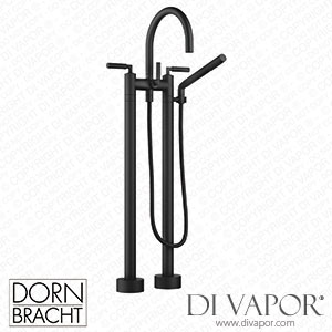 Dornbracht Tara Two-Hole Bath Mixer for Free-Standing Assembly with Hand Shower Set - Matte Black 25 943 882-33 Spare Parts