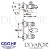 Grohe Sentosa Bath Shower Mixer Dimensions