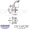 Grohe Sentosa Bath Shower Mixer Dimensions