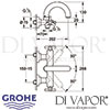 Grohe Atrio Bath Shower Mixer Dimensions