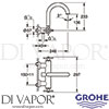 Grohe 25010003 GEN1 Mixer Spare Diagram