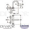 Grohe 25010003 GEN2 Mixer Spare Diagram